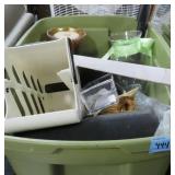 CAN TOTE, VASES, ETC. - HOUSEHOLD ITEMS