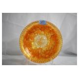 10" CARNIVAL GLASS BOWL - IMPERIAL GLASS - LUSTER
