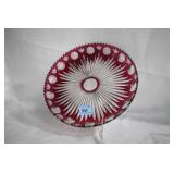 11 1/2" BOHEMIAN GLASS TRAY