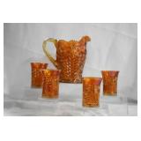 IMPERIAL GLASS TIGER LILY LEMONADE SET - PITCHER