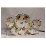 R.S. PRUSSIA BERRY BOWL SET - 10" MASTER AND 5 -