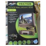 VECTOR TV/VCR WALL MOUNT FOR 13"-21"