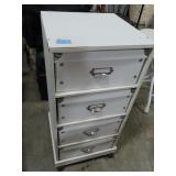 ROLLING STORAGE CABINET WITH PULL OUT BOXES