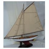 MODEL SAILING SHIP ON STAND - "RMYS 1923"
