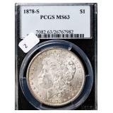 1878 S PCGS MS63 MORGAN DOLLAR