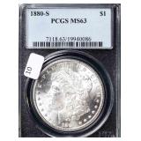 1880 S PCGS MS63 MORGAN DOLLAR