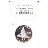 1995 S NGC PF69UC CIVIL WAR HALF DOLLAR