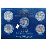2003 GOLD PLATED QUARTER SET