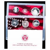 1999 SILVER PROOF SET RARE DATE
