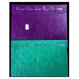 TWO PROOF SETS 1989 1997