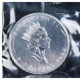 1999 CANADA MAPLE LEAF .9999 SILVER
