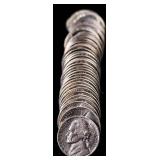 ROLL OF GEM BU 1955 D NICKELS