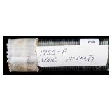 1955 ROLL OF GEM ROOSEVELT DIMES