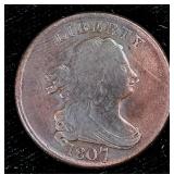 1807 HALF CENT  F