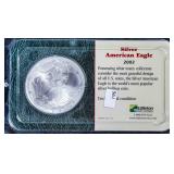 2002 SILVER EAGLE  GEM