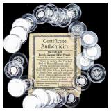 20 X 1/10 .999 SILVER ROUNDS RONALD REGAN