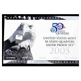 2005 SILVER PROOF QUARTER SET