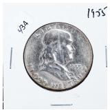 TWO FRANKLIN HALF DOLLARS