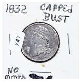 1832 BUST QUARTER  VF