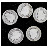 5 BARBER DIMES