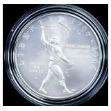 BEN FRANKLIN SILVER DOLLAR W BOX PAPERS