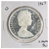 1967 CANADA SILVER DOLLAR CHOICE BU