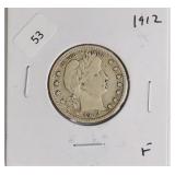 1912 BARBER QUARTER  F