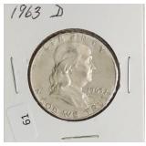 1963 D FRANKLIN HALF DOLLAR