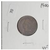 1900 INDIAN HEAD CENT  VF