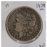 1878 CC MORGAN DOLLAR  VF