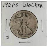 1921 S WALKING HALF DOLLAR  G