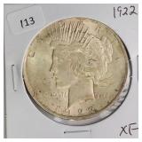 1922 PEACE DOLLAR  XF