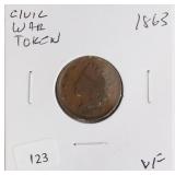 1863 CIVIL WAR TOKEN  VF