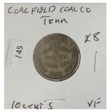 COALFIELD COAL CO COALFIELD TN 10 CENTS RARE