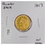 1853 QUARTER EAGLE XF DETAILS