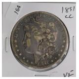1891 CC MORGAN DOLLAR  VF
