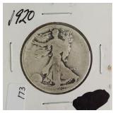 1920 WALKING HALF DOLLAR G