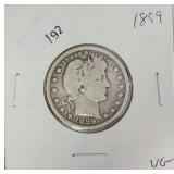 1899 BARBER QUARTER  VG
