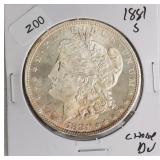1881 S MORGAN DOLLAR CHOICE BU