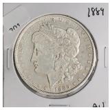 1889 MORGAN DOLLAR AU