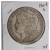1904 S MORGAN DOLLAR  VF