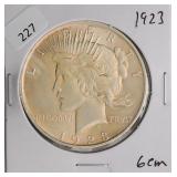 1923 PEACE DOLLAR CHOICE BU