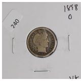 1898 O BARBER DIME  VG