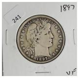 1897 BARBER HALF DOLLAR  F