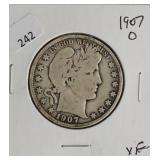 1897 O BARBER HALF DOLLAR  VG