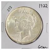 1922 PEACE DOLLAR CHOICE BU