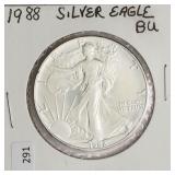 1988 SILVER EAGLE  GEM