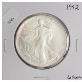 1992 SILVER EAGLE  GEM
