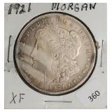 1921 MORGAN DOLLAR  XF