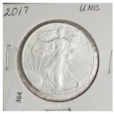 2017 SILVER EAGLE  GEM